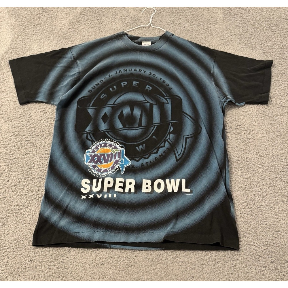 Vintage Super Bowl XXVIII 1994  T Shirt AOP All Over‎ Print Dallas Cowboys Bills